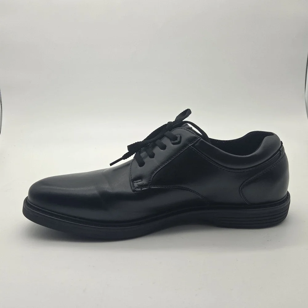 Nunn Bush Wade Black Work Slip Resistant Plain Toe Oxford Shoes Men's 11 M